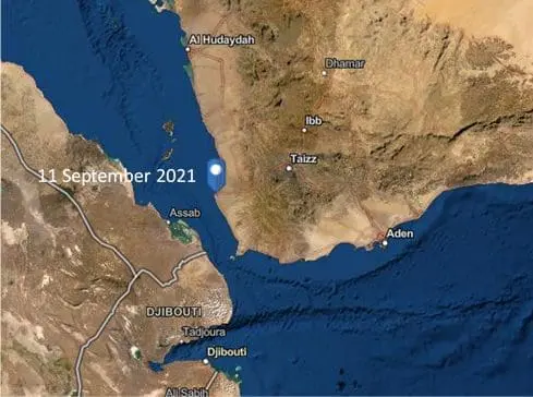 Incident Alert - Houthi Forces attack Mocha Harbour with Missiles and Drones - Map1