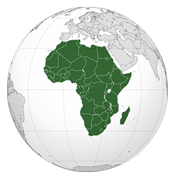 Neptune P2P Group Location Map - Africa
