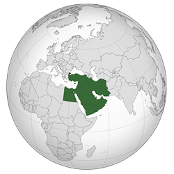 Neptune P2P Group Location Map - Middle East