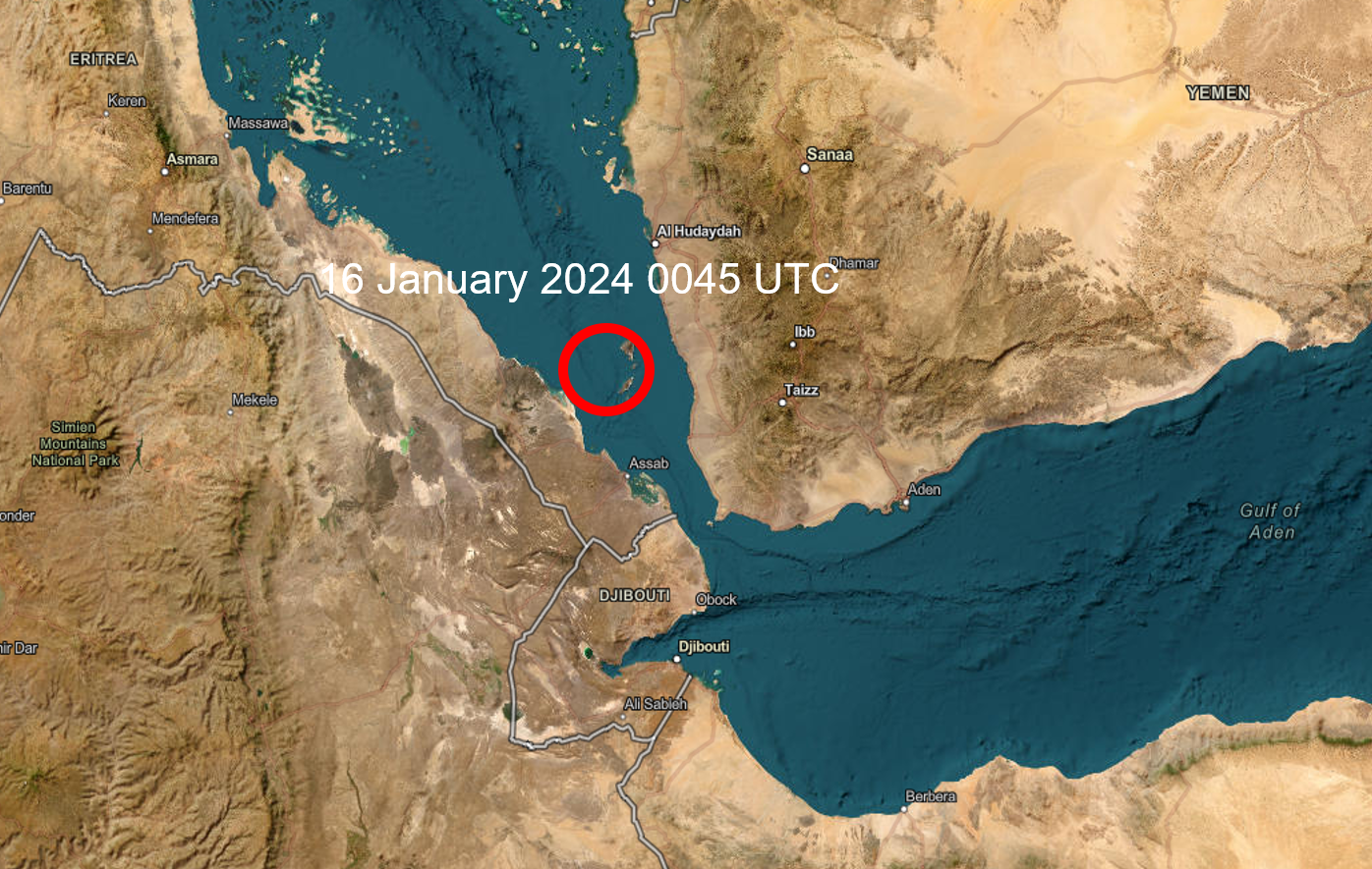 Suspicious Approach on a Vessel in the Southern Red Sea Shots Fired