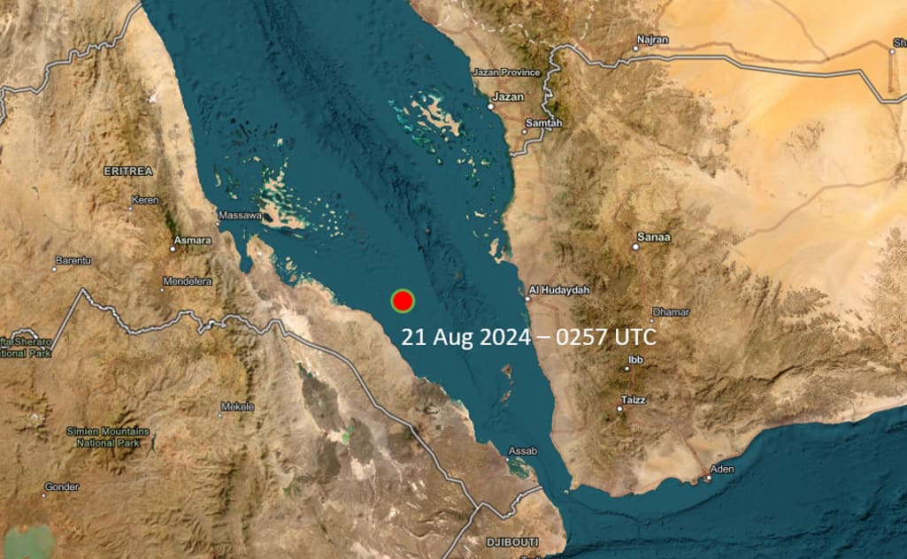 Vessel Attacked by Small Craft in the Red Sea