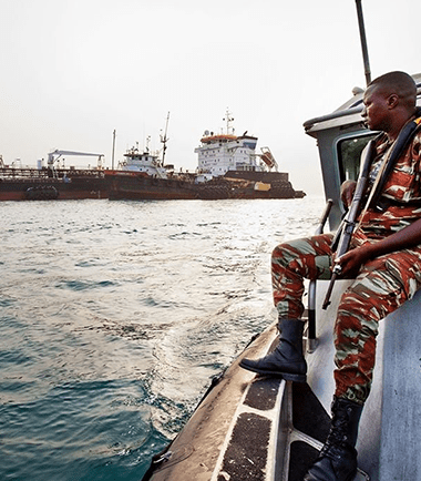 Cable Laying in the Gulf of Guinea, West Africa